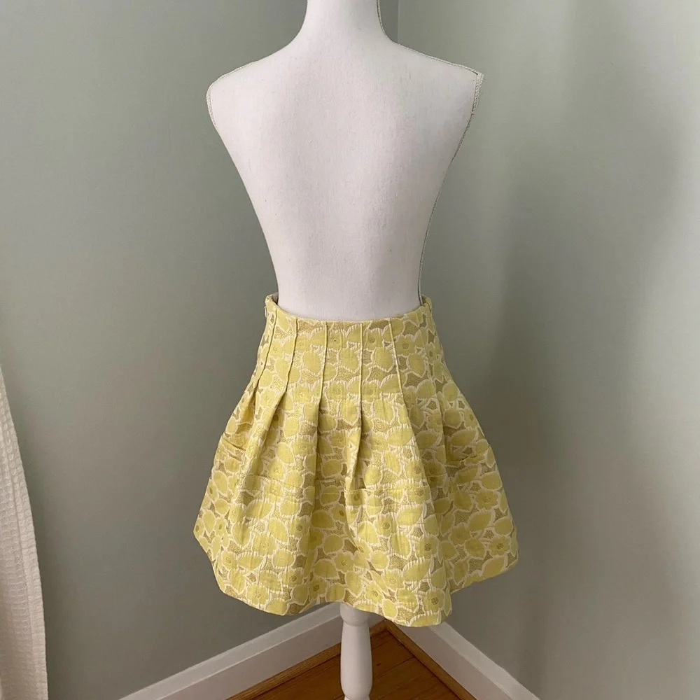 Vera Wang Lavender Label Brocade Mini Skirt Size 2 - Picture 2 of 7